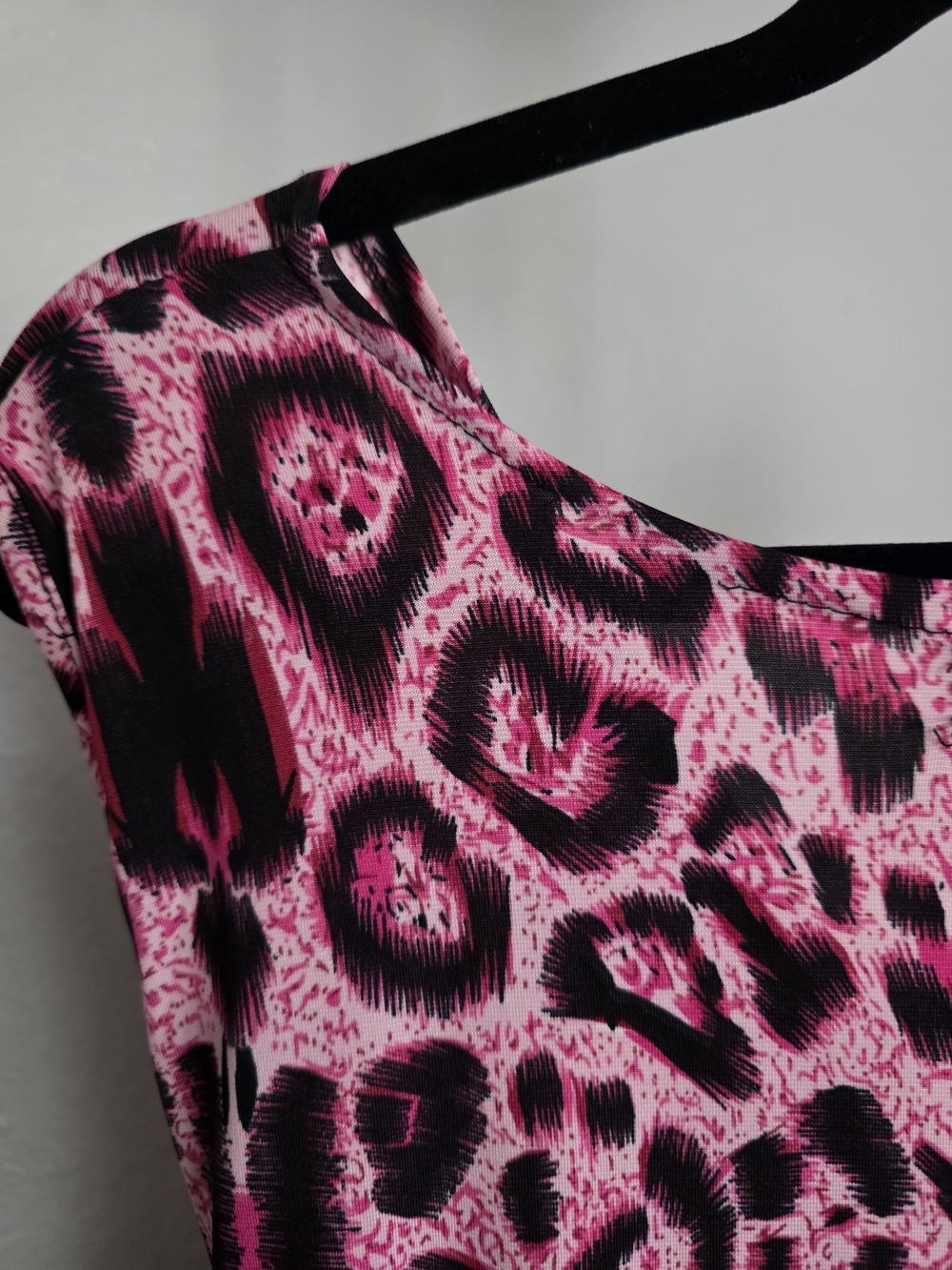 Jon & anna New York Pink Leopard Print Faux Wrap Midi Dress Size S - Picture 5 of 6